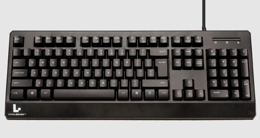 LegalBoard keyboard for legal professionals