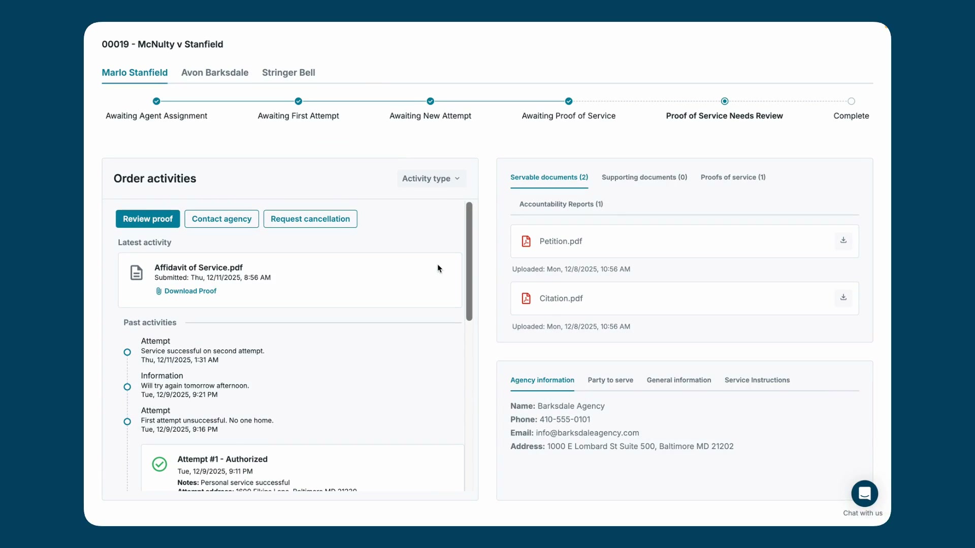 InfoTrack Process Serving overview