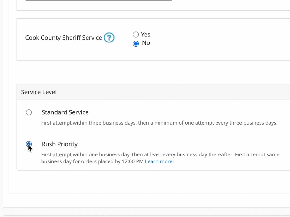 InfoTrack process serving