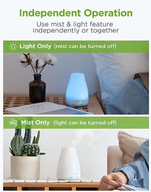 desktop humidifier and oil diffuser