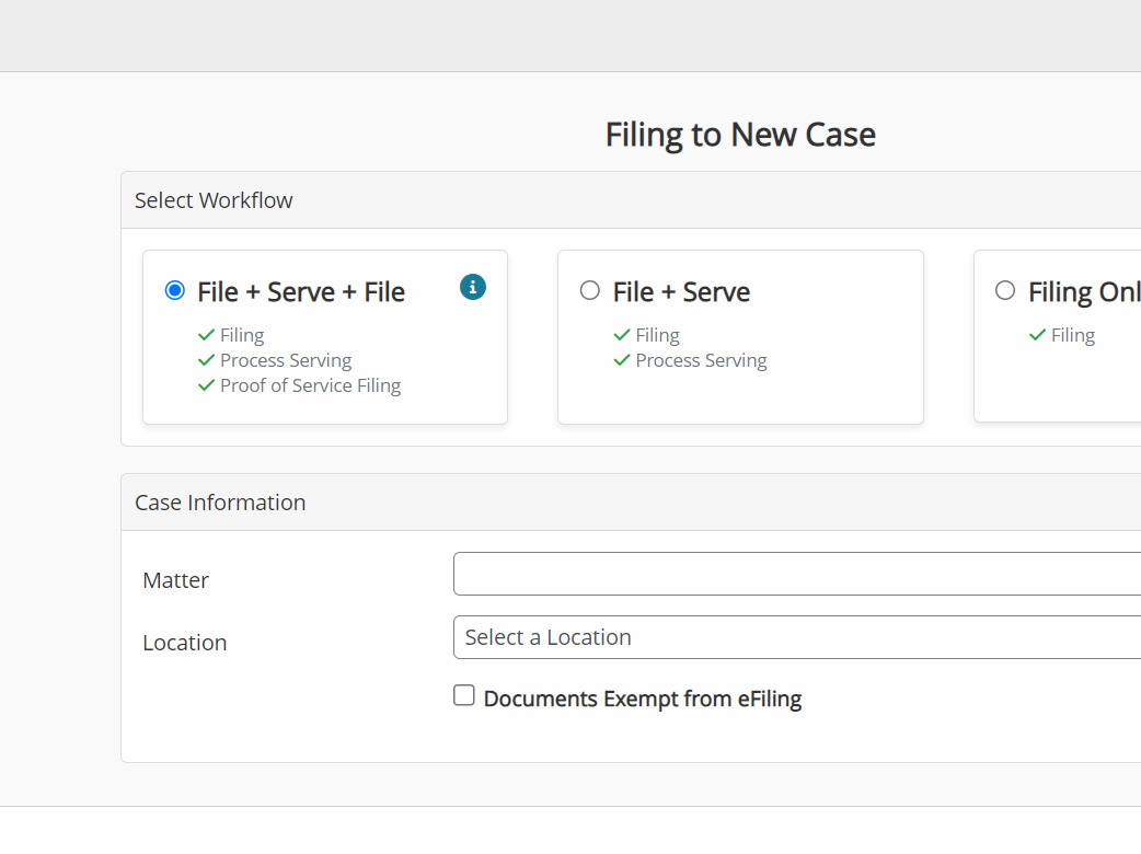 InfoTrack's 'File-Serve-File' workflow