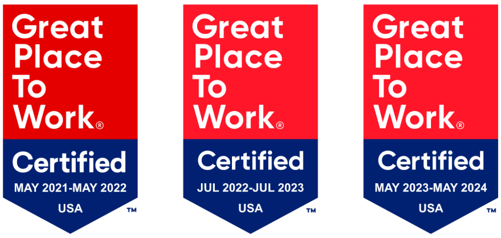 Certifications for InfoTrack being a Great Place to Work