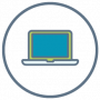 Icon of a laptop computer