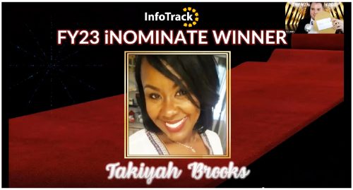 2023's iNominate winner, Takiyah Brooks